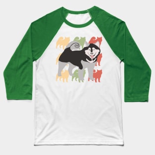 Huskey Dog Lover Baseball T-Shirt